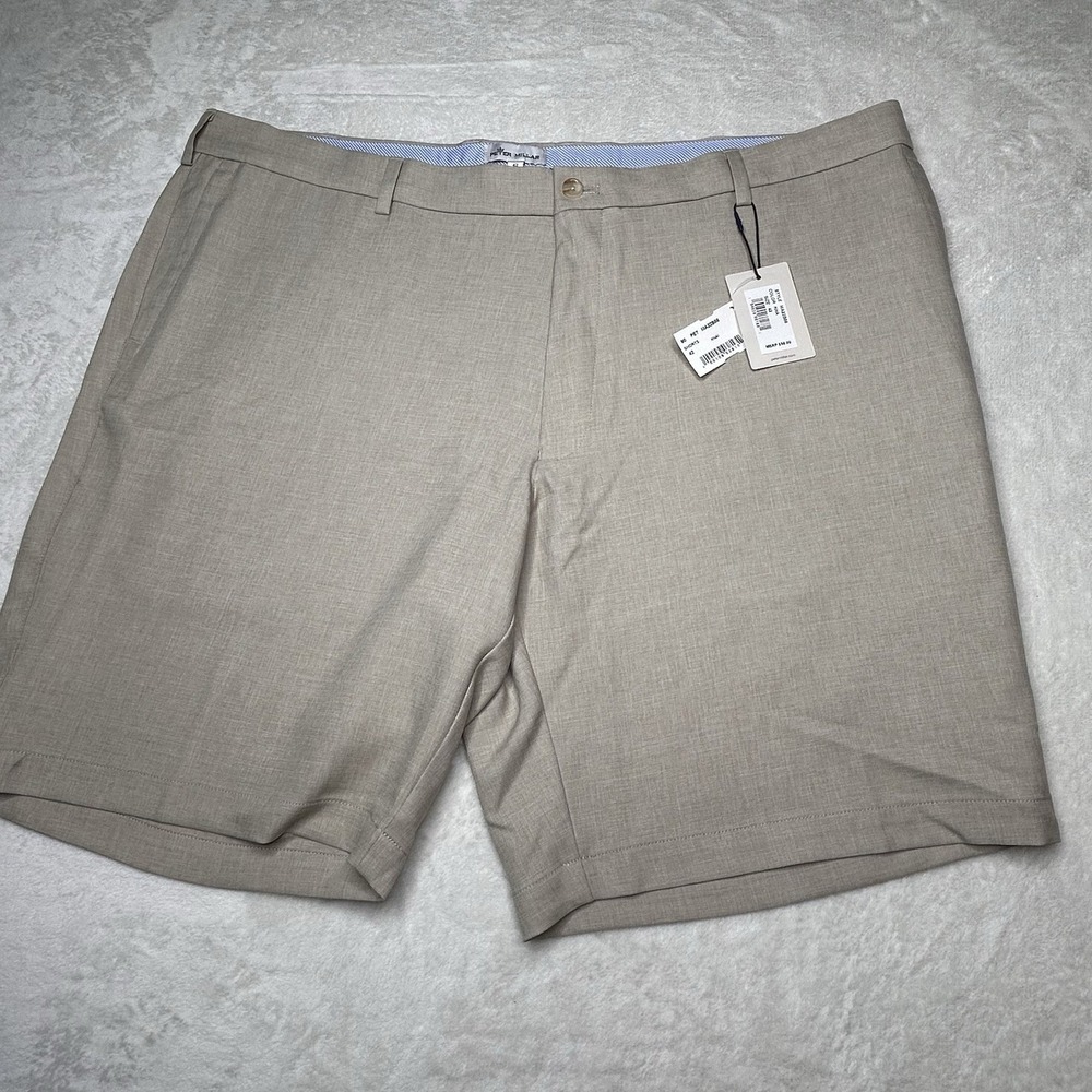 Peter Millar Wrightsville Performance Khaki Mens‎ 42 Shorts Lightweight NEW